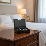 Black Lidded Mini Cufflink Box