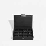 Black Lidded Mini Cufflink Box
