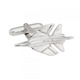 Sterling Silver Fighter Jet Cufflinks
