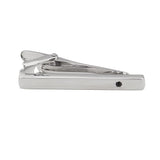 Black Crystal Skinny Tie Bar