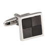 Four Squared Black Cufflinks