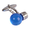 Blue Light Bulb Cufflinks