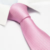 Pink Micro Square Woven Silk Tie