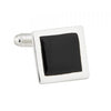 Sterling Silver Onyx Square Cufflinks