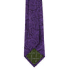 Purple Paisley Woven Silk Tie