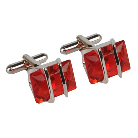 Red Crystal Cufflinks