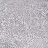 Silver Paisley Woven Silk Tie