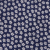 Navy Daisy Chain Woven Silk Tie