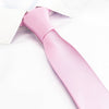 Plain Pink Slim Silk Tie