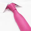 Plain Fuchsia Slim Silk Tie