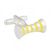 Yellow Cylinder Cufflinks