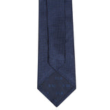 Blue Micro Square Woven Silk Tie