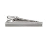 Double Lined Silver Plated Skinny Tie Bar