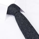 Navy Textured Fleck Slim Tie