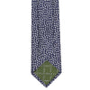 Navy Daisy Chain Woven Silk Tie