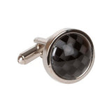 Black Chequered Onyx Style Cufflinks