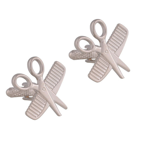 Scissor and Comb Cufflinks