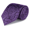 Purple Paisley Woven Silk Tie