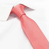 Plain Coral Slim Silk Tie