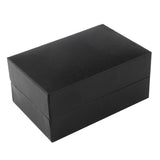 Black Leather Single Cufflink Box