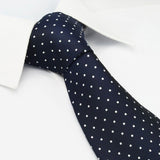 Navy Micro Spot Tie