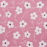 Pink & White Floral Luxury Woven Silk Tie