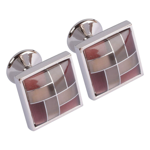Purple Striped Fashion Cufflinks