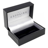 Rectangle Engraved Sterling Silver Plated Cufflinks