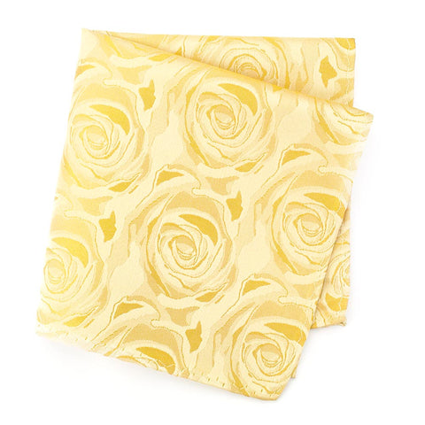 Gold Rose Silk Handkerchief