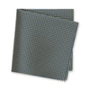Gold & Navy Diamond Gridded Silk Handkerchief