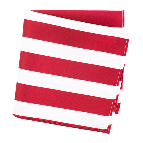Red & White Striped Handkerchief