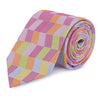 Multicoloured Chevron Silk Tie