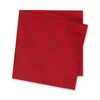 Classic Dark Red Paisley Silk Handkerchief