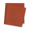 Burnt Orange Micro Spot Silk Handkerchief