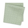 Yoghurt Green Polka Dot Silk Handkerchief