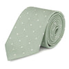 Yoghurt Green Polka Dot Silk Tie