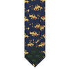 Navy Printed Horse Racing Jockeys Silk Tie