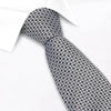 Black & Grey Diamond Gridded Silk Tie