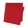 Luxury Plain Red Woven Silk Handkerchief