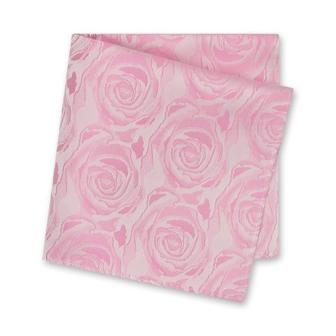 Fuchsia Rose Luxury Woven Silk Handkerchief