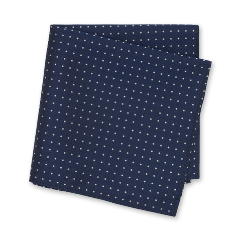 Navy Micro Spot Handkerchief
