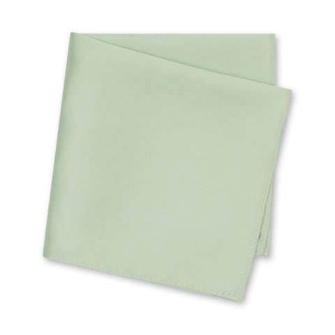 Plain Mint Silk Handkerchief