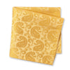 Classic Gold Paisley Silk Handkerchief