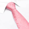 Classic Pink Paisley Silk Tie