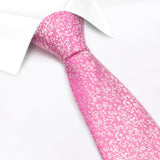 Pink Dainty Floral Woven Silk Tie