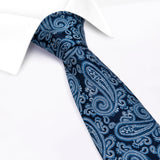 Blue Paisley Luxury Silk Tie