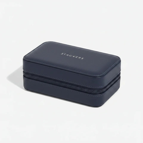 Zipped Travel Jewellery Box - Men's (Navy)