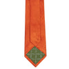 Burnt Orange Silk Plain Classic Textured Tie