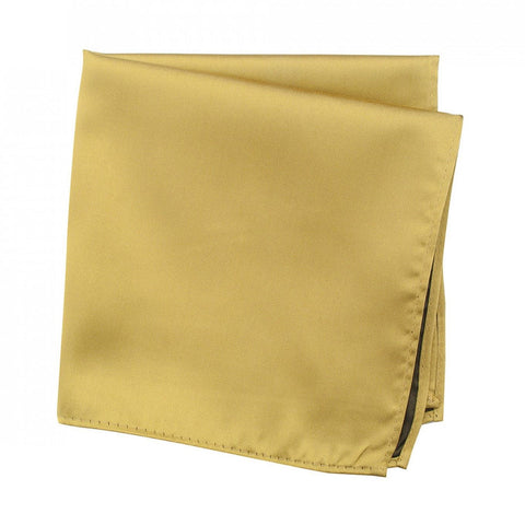 Plain Gold Silk Handkerchief