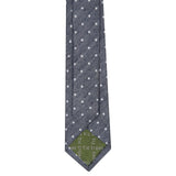 Navy Soft Touch Slim Spot Tie
